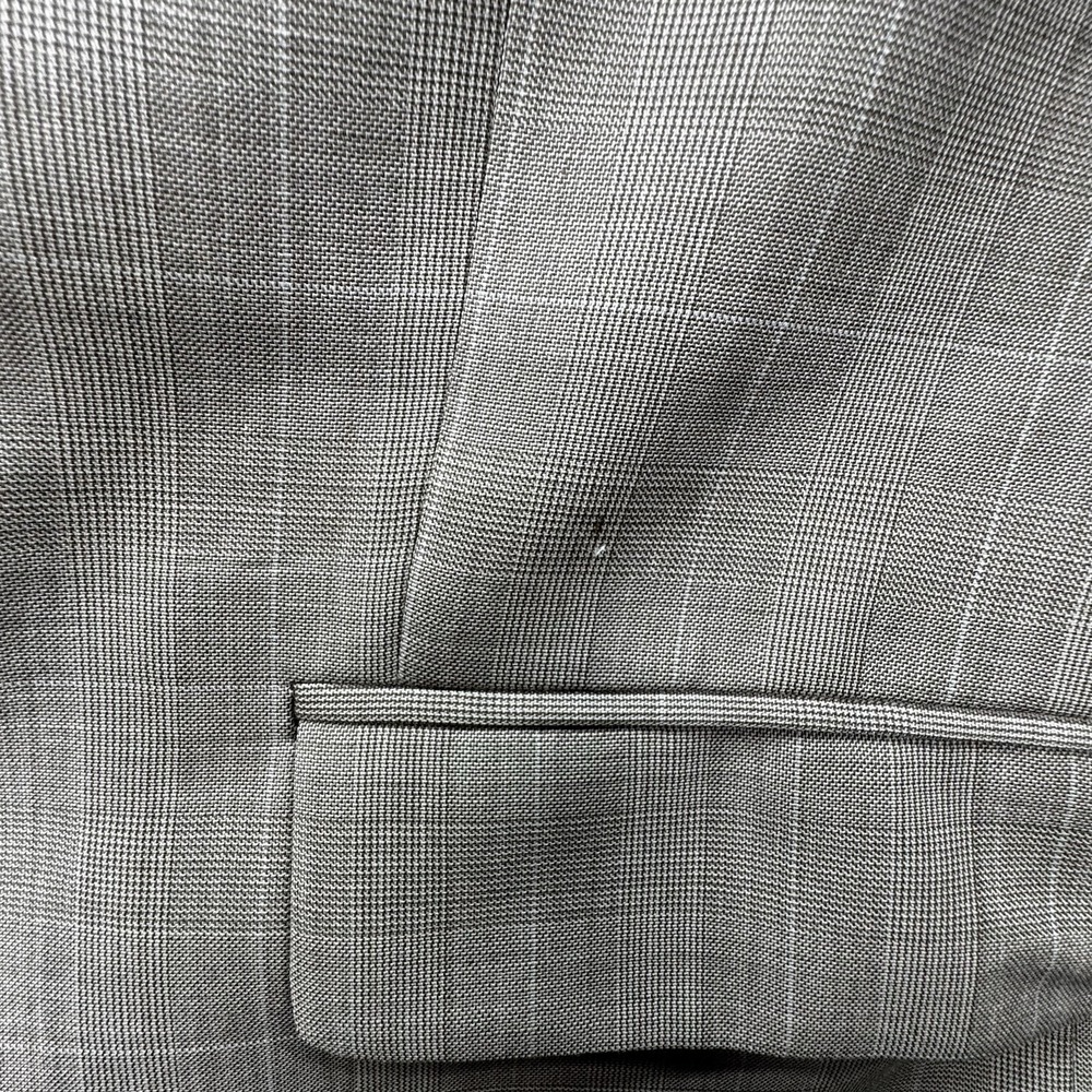 Ralph Lauren 100% Wool Blazer Mens 46R Made In Canada Grey Single Breasted Lined - Picture 12 of 12